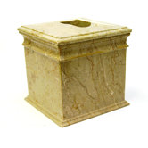 Tissue Holder in Sahara Beige Marble