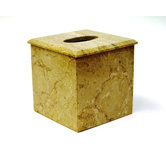 Tissue Holder in Sahara Beige Marble
