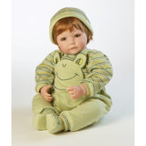 Baby Boy Doll Froggy Fun Red Hair / Green Eyes