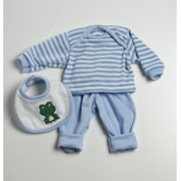 Baby Doll Accessories 3 Pieces Play Set in Blue