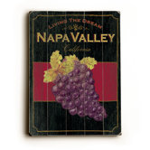 Napa Valley Planked Wood Sign - 20" x 14"