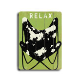 Relax Planked Wood Sign - 20" x 14"