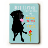 Just Living Wood Sign - 12" x 9"