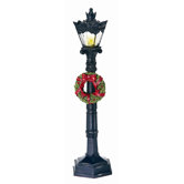 LED Lamp Post and Wreath