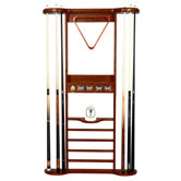 Solid Wood 8 Place Pool Cue Rack
