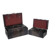 "Princess" Leather Trunk, Designer Treasure Chest