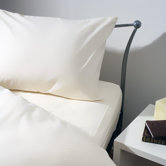 Brushed Cotton Fitted 28cm Box Sheet in White