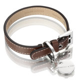 Saffiano / Hand Made Leather Dog Collar