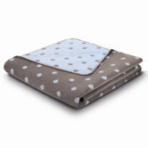 World Affairs Cotton Blend Softly Dots Baby Blue Blanket
