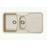 Korona 1.5 Bowl Inset Sink and Drainer in Sylvanite Grey