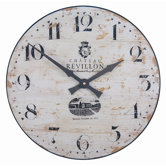French Cream Ch&acirc;teau Wall Clock