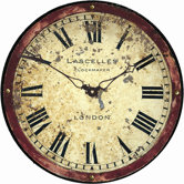 Antique London Clockmaker's Dial Wall Clock