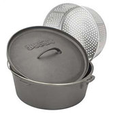 Dutch Oven with Perforated Basket