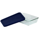 3 Cup Storage Plus Rectangular Dish wIth Plastic Cover