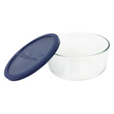 Storage 7-Cup Round Dish with Plastic Cover