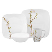 Cherry Blossom Square 16 Piece Dinnerware Set