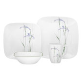 Shadow Iris Square 16 Piece Dinnerware Set