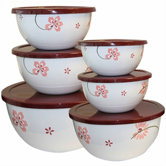 Pretty Pink 12 Piece 8" Bowl Set