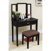 3-Piece Vanity Set in Black