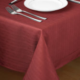 Hem Stitch Tablecloth in Red
