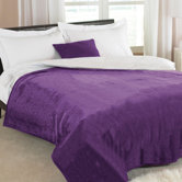 Plain Dyed  Luxury Blanket in Plum