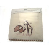Elli and Raff Embroidered Fleece Cot Blanket