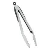 12" Locking Tongs with Gray Handle