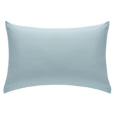 Non Iron Percale Combed Poly-Cotton Fitted Sheets in Duck Egg