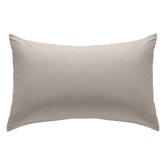 Non Iron Percale Combed Poly-Cotton Sheets Box Pleated Base Valance in Natural