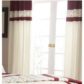 Scroll Curtains in Red