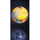 Globe Earth Lamp with German Lettering