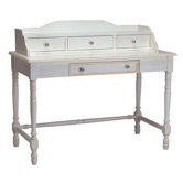 Taylor Cottage Victorian 48" W Writing Desk with Drawer Canopy