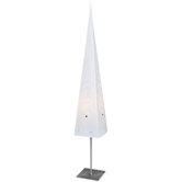 Tischpyramide "Sensy" in Wei&szlig;