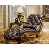 Heritage Blended Leather Chaise Lounge