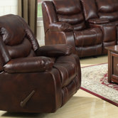 Rampart Polished Chaise  Recliner