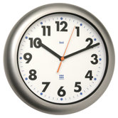 Aquamaster Weatherproof Wall Clock in Satin Silver