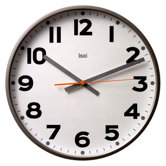 Jumbo Wall Clock in Madison Gunmetal