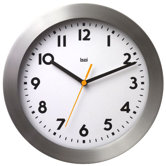 Landmark Brushed Aluminum Wall Clock
