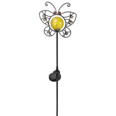 Garden Light with Ornamental Metal and Glass Beads