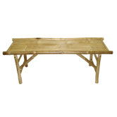 Natural Bamboo Folding Bench