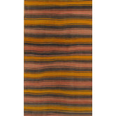 Kilim Multi-Colored Striped Rug