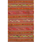 Kilim Purple Striped Rug