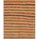 Kilim Multi-Colored Striped Rug