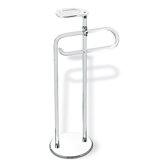 Two-Function Bidet Stand with Chrome Base