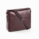 Tuscan Square Messenger Bag in Caf&eacute;