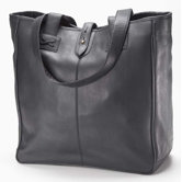Bridle Oversized Tote in Black