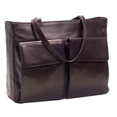 Laptop Tote with Removable Sleeve in Caf&eacute;