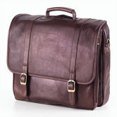 Tuscan Executive Laptop Briefcase in Caf&eacute;