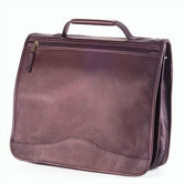 Vachetta Expandable Laptop Briefcase in Caf&eacute;