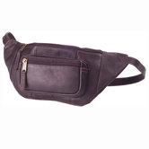 Vachetta Kangaroo Pouch Hip Pack in Caf&eacute;